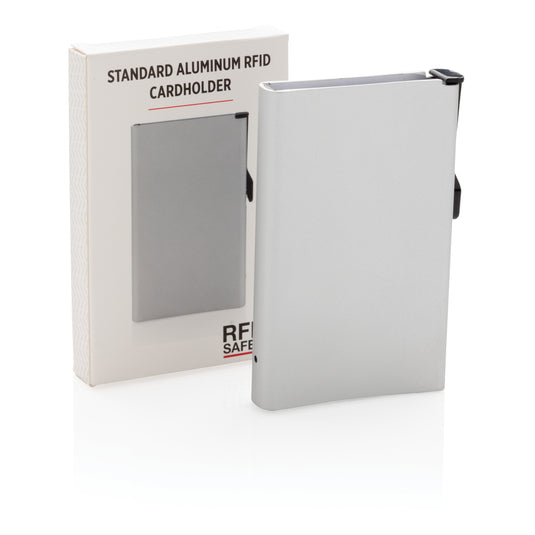 Standard aluminium RFID cardholder from XD Collection, compact travel bag with secure card storage and modern design.