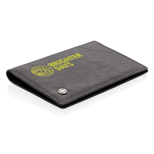 RFID anti-skimming passport holder - Custom Wood Designs