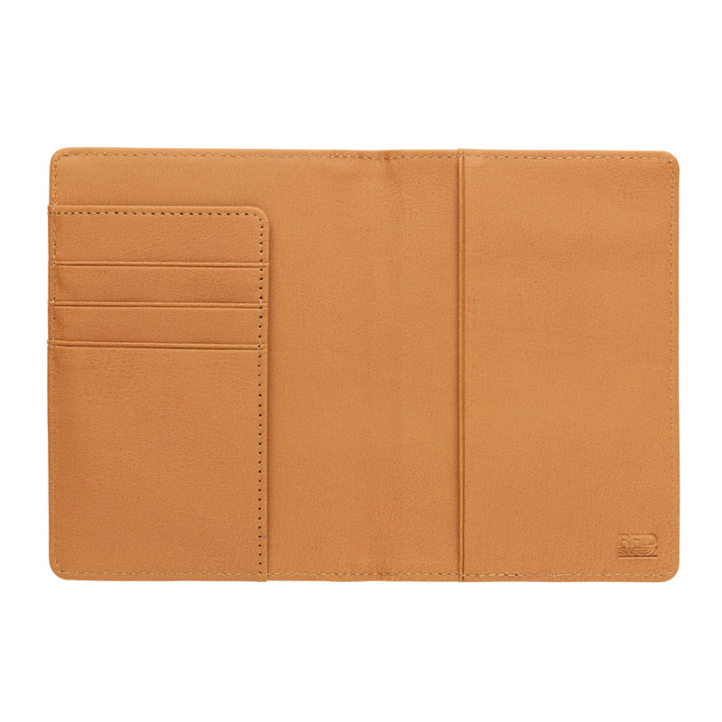 Load image into Gallery viewer, RFID passport cover from XD Collection made of cork, designed to protect travel documents with secure, stylish storage.
