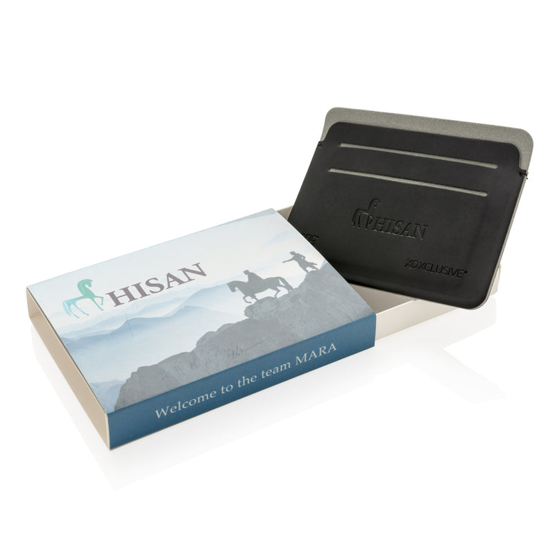 Load image into Gallery viewer, XD Xclusive Quebec RFID safe cardholder in black, compact travel bag with secure card storage and RFID protection.
