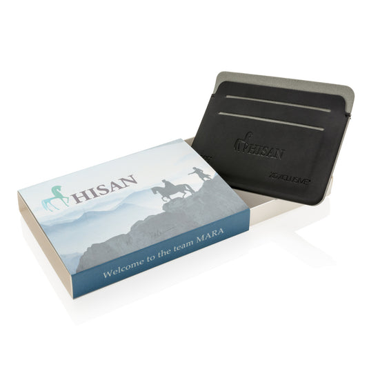 XD Xclusive Quebec RFID safe cardholder in black, compact travel bag with secure card storage and RFID protection.