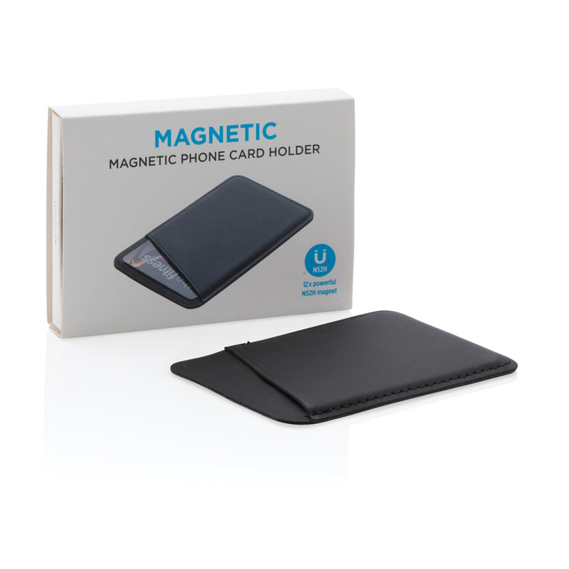 Load image into Gallery viewer, XD Collection magnetic phone card holder attached to a smartphone, designed for convenient card storage in phone and tablet accessories.
