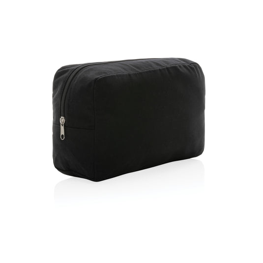 Impact Aware™ 285 gsm undyed canvas toiletry bag by XD Collection, showing a durable, eco-friendly travel bag with a simple design.
