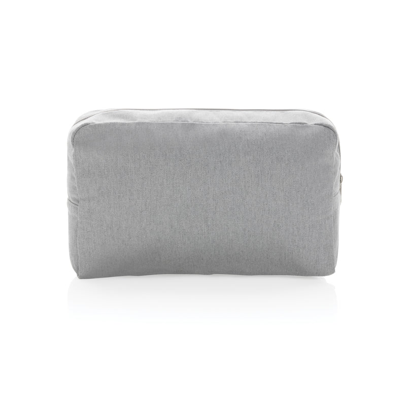 Load image into Gallery viewer, Undyed Impact Aware™ 285 gsm rCanvas toiletry bag from XD Collection, showing the durable, natural fabric and compact travel design.
