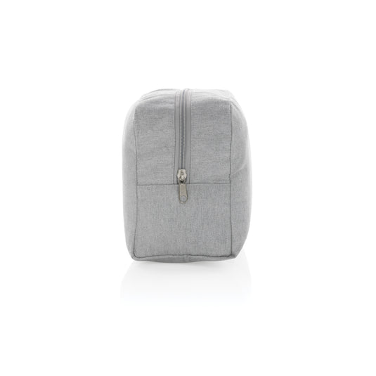 Undyed Impact Aware™ 285 gsm rcanvas toiletry bag from XD Collection, showing the durable, natural fabric and simple design.