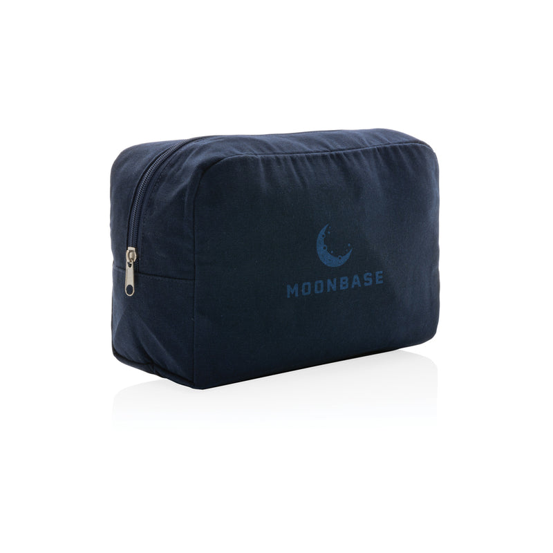 Load image into Gallery viewer, Impact Aware™ 285 gsm undyed canvas toiletry bag from XD Collection, featuring a durable, natural fabric with a simple, functional design.
