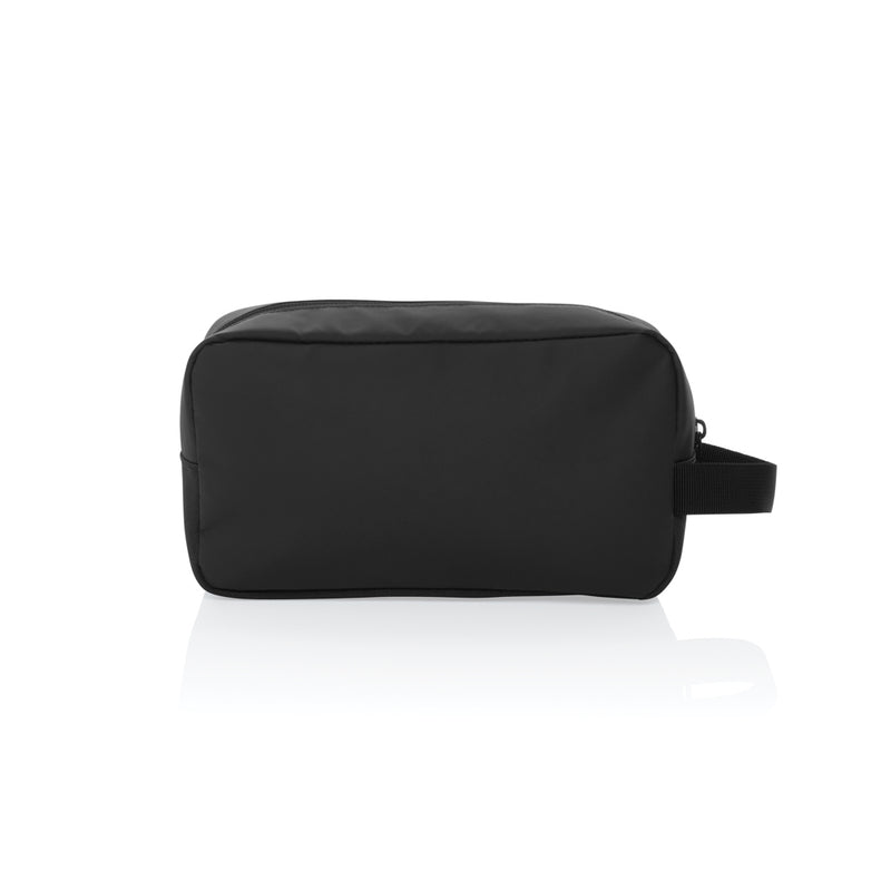 Load image into Gallery viewer, XD Xclusive Armond AWARE™ RPET toiletry bag shown with zipper closure and compact design for travel storage.
