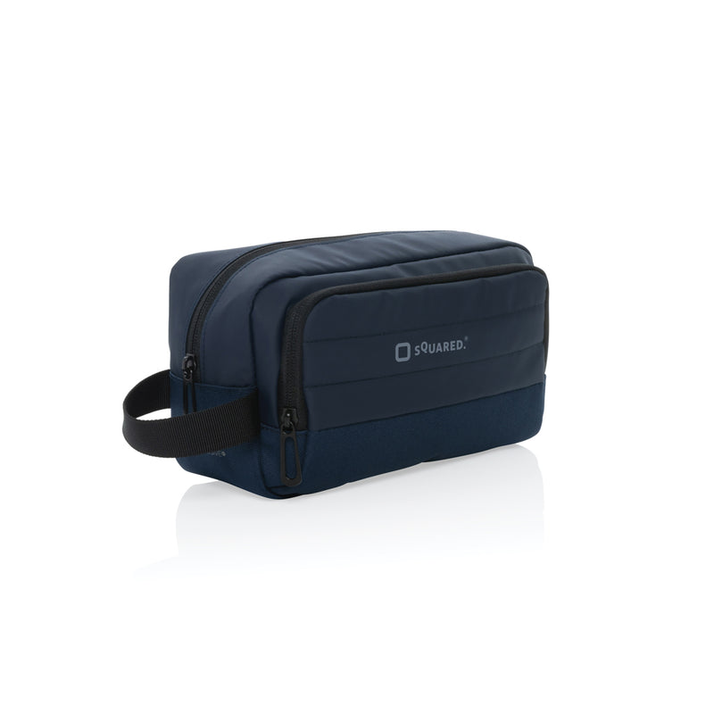 Load image into Gallery viewer, XD Xclusive Armond AWARE™ RPET toiletry bag with multiple compartments and eco-friendly design for travel and storage.
