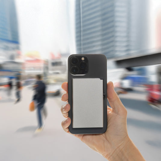 Standard aluminium RFID magnetic phone cardholder-Bags & Travel