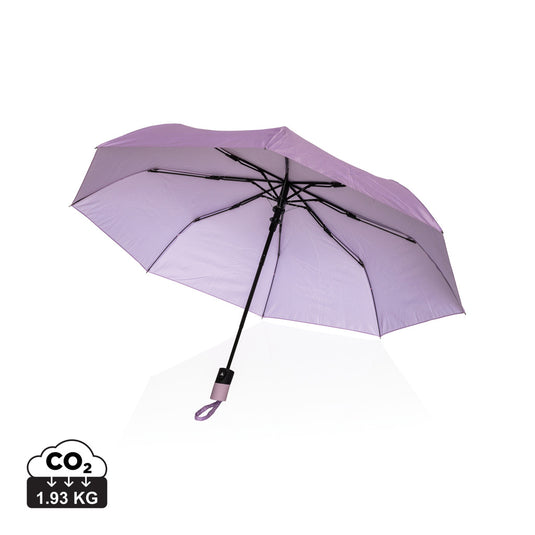 21" Impact AWARE™ 190T mini auto open umbrella - Custom Wood Designs