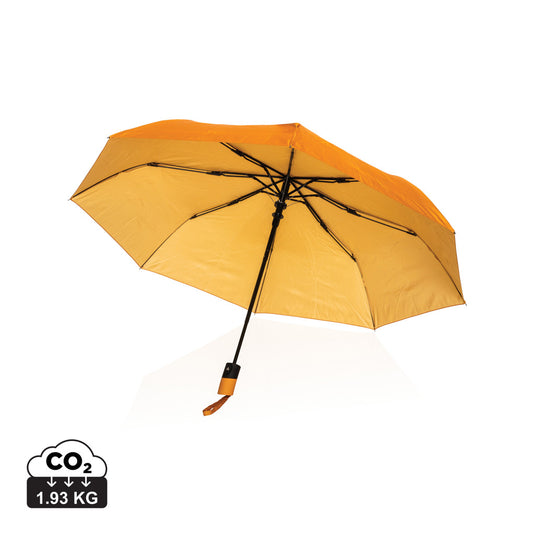 21" Impact AWARE™ 190T mini auto open umbrella - Custom Wood Designs