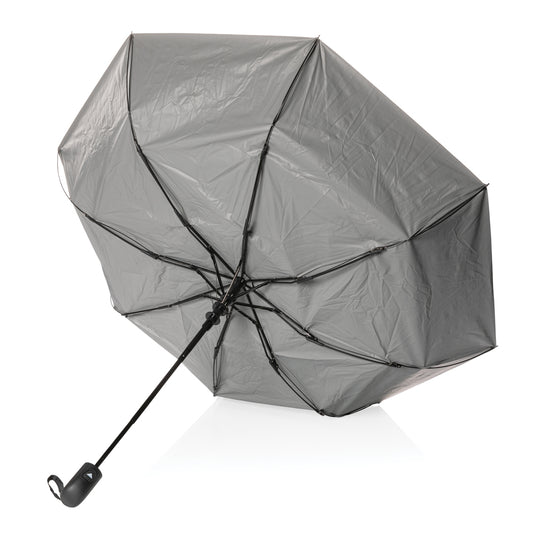 21" Impact AWARE™ RPET 190T Pongee dual colour mini umbrella - Custom Wood Designs