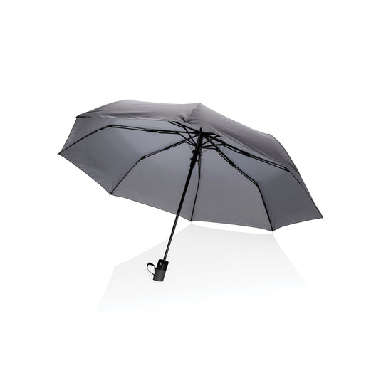 21" Impact AWARE™ RPET 190T mini auto open umbrella - Custom Wood Designs