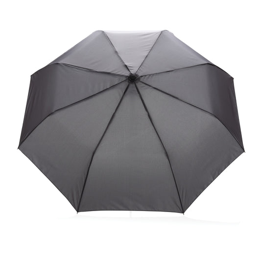 21" Impact AWARE™ RPET 190T mini auto open umbrella - Custom Wood Designs