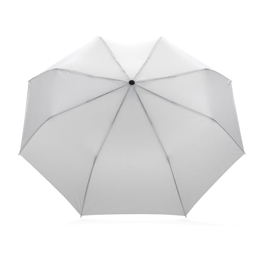 21" Impact AWARE™ RPET 190T mini auto open umbrella - Custom Wood Designs