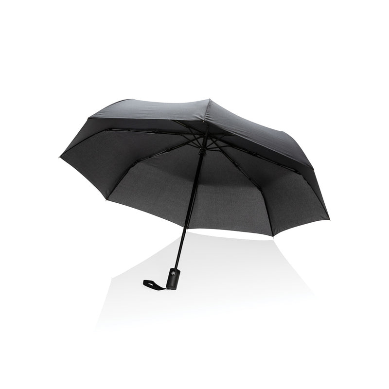 Load image into Gallery viewer, XD Collection 21-inch Impact AWARE™ RPET auto open/close umbrella with a compact design and durable 190T fabric.
