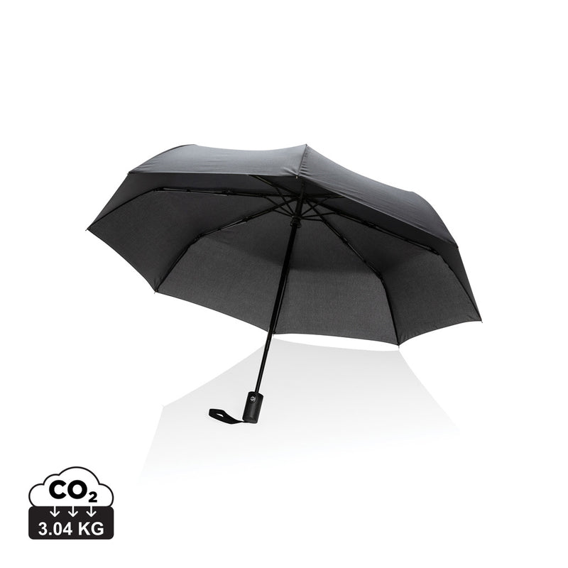 Load image into Gallery viewer, 21-inch Impact AWARE™ RPET auto open/close umbrella by XD Collection with a compact, rain-resistant design and colorful fabric.
