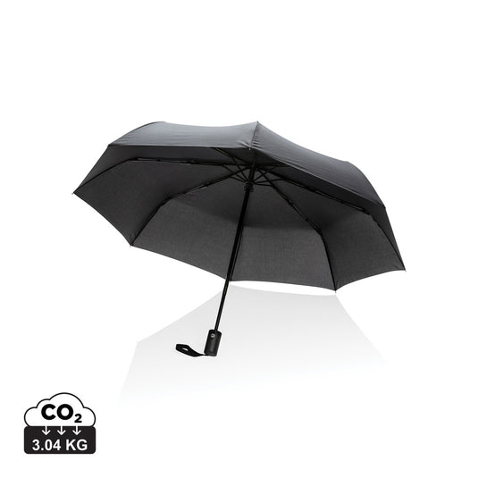 21-inch Impact AWARE™ RPET auto open/close umbrella by XD Collection with a compact, rain-resistant design and colorful fabric.