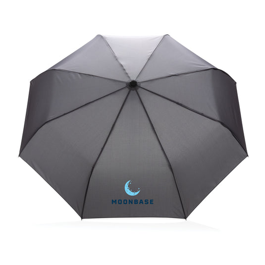 21-inch Impact AWARE™ RPET auto open/close umbrella by XD Collection, featuring durable 190T fabric and compact design.