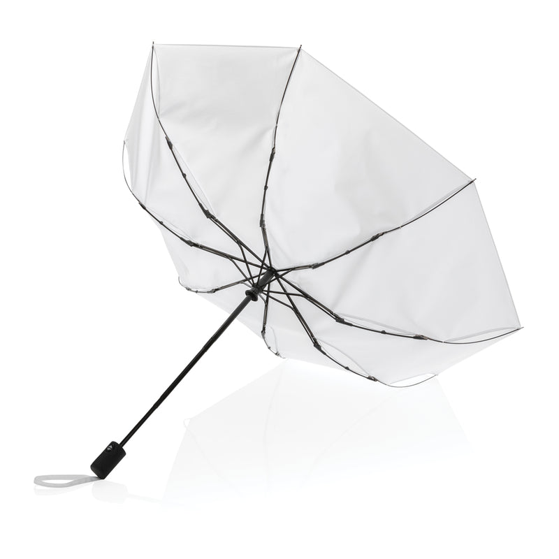 Load image into Gallery viewer, 21-inch Impact AWARE™ RPET auto open/close umbrella by XD Collection with 190T fabric, compact and lightweight for easy carrying
