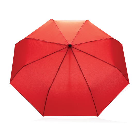 21-inch Impact AWARE™ RPET auto open/close umbrella by XD Collection, lightweight rain umbrella with eco-friendly recycled fabric.