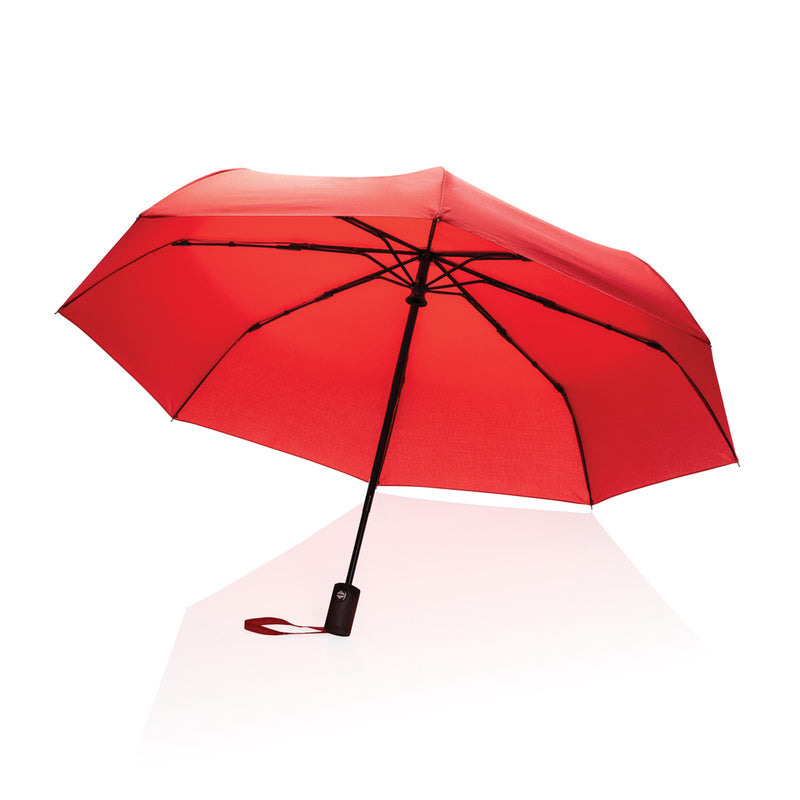 Load image into Gallery viewer, 21-inch Impact AWARE™ RPET auto open/close umbrella by XD Collection, featuring durable fabric and automatic opening mechanism.
