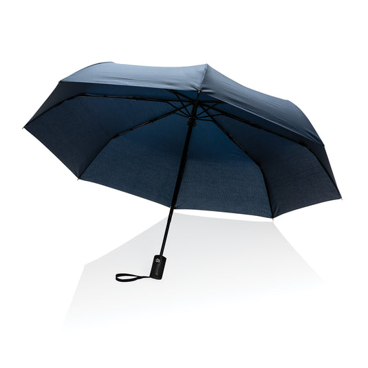 21-inch Impact AWARE™ RPET auto open/close umbrella by XD Collection with vibrant canopy and automatic folding mechanism.