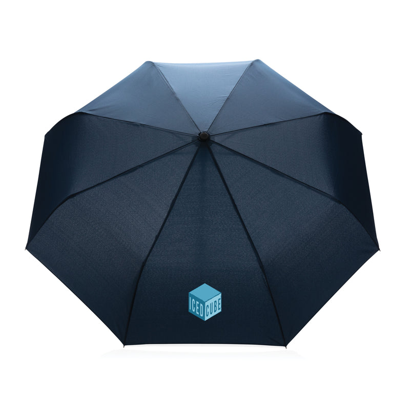 Load image into Gallery viewer, 21-inch Impact AWARE™ RPET auto-open umbrella by XD Collection with 190T fabric, compact design, and automatic open and close feature.
