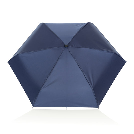 19.5" Aware™ RPET super mini manual 190T Pongee umbrella - Custom Wood Designs 19.5" Aware™ RPET super mini manual 190T Pongee umbrella