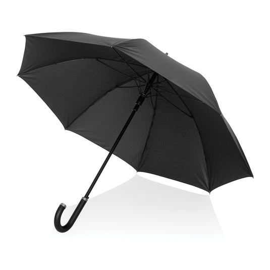 Swiss Peak Vero Aware™ RPET 25” umbrella w luxe handle - Custom Wood Designs Swiss Peak Vero Aware™ RPET 25” umbrella w luxe handle