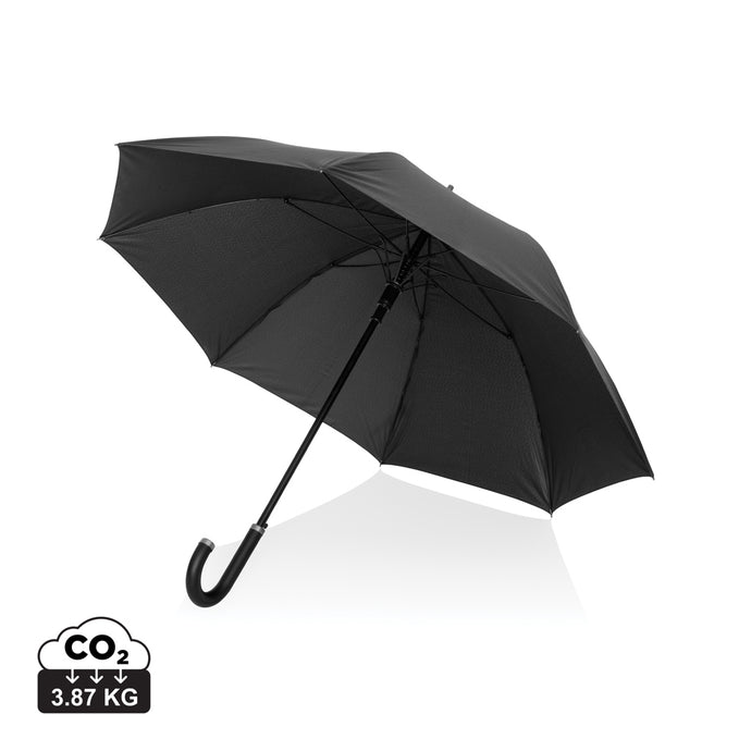 Swiss Peak Vero Aware™ RPET 25” umbrella w luxe handle - Custom Wood Designs Swiss Peak Vero Aware™ RPET 25” umbrella w luxe handle