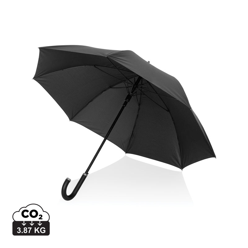 Load image into Gallery viewer, Swiss Peak Vero Aware™ RPET 25” umbrella w luxe handle - Custom Wood Designs Swiss Peak Vero Aware™ RPET 25” umbrella w luxe handle

