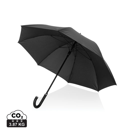 Swiss Peak Vero Aware™ RPET 25” umbrella w luxe handle - Custom Wood Designs Swiss Peak Vero Aware™ RPET 25” umbrella w luxe handle