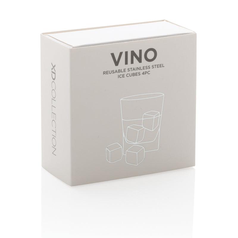 Load image into Gallery viewer, Re-usable stainless steel ice cubes 4pc - Custom Wood Designs
