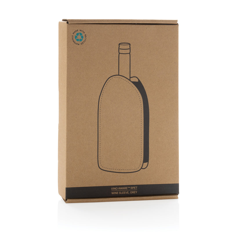 Load image into Gallery viewer, Vino AWARE™ RPET wine cooler sleeve - Custom Wood Designs
