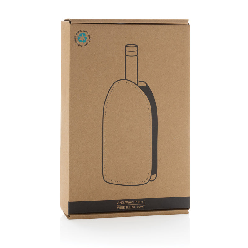 Load image into Gallery viewer, Vino AWARE™ RPET wine cooler sleeve - Custom Wood Designs
