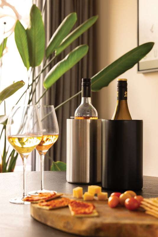 Vino RCS certified recycled stainless steel wine bucket - Custom Wood Designs