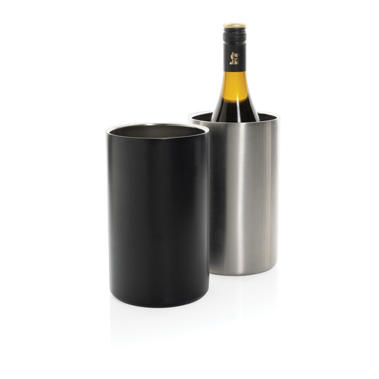 Vino RCS certified recycled stainless steel wine bucket - Custom Wood Designs