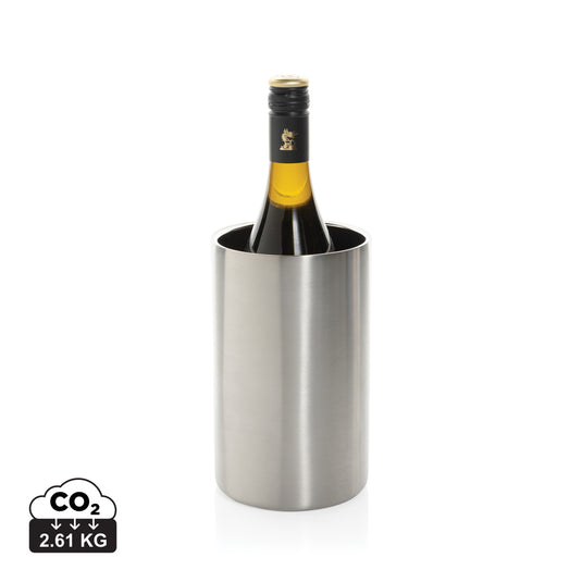 Vino RCS certified recycled stainless steel wine bucket - Custom Wood Designs