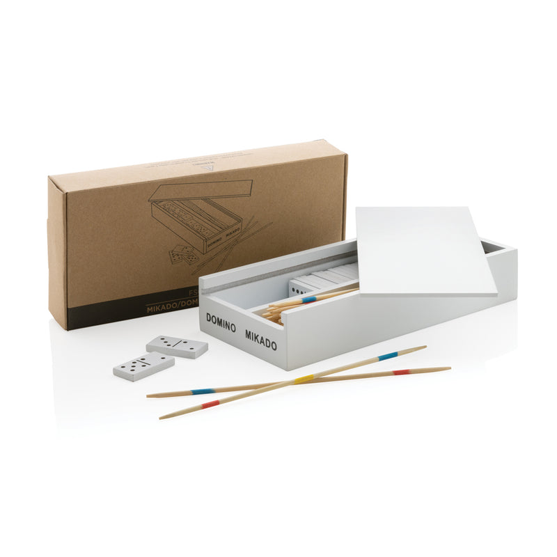 Load image into Gallery viewer, Deluxe mikado/domino in wooden box - Custom Wood Designs
