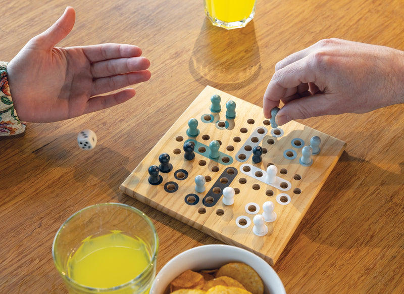 Load image into Gallery viewer, Claire wooden Ludo game - Custom Wood Designs

