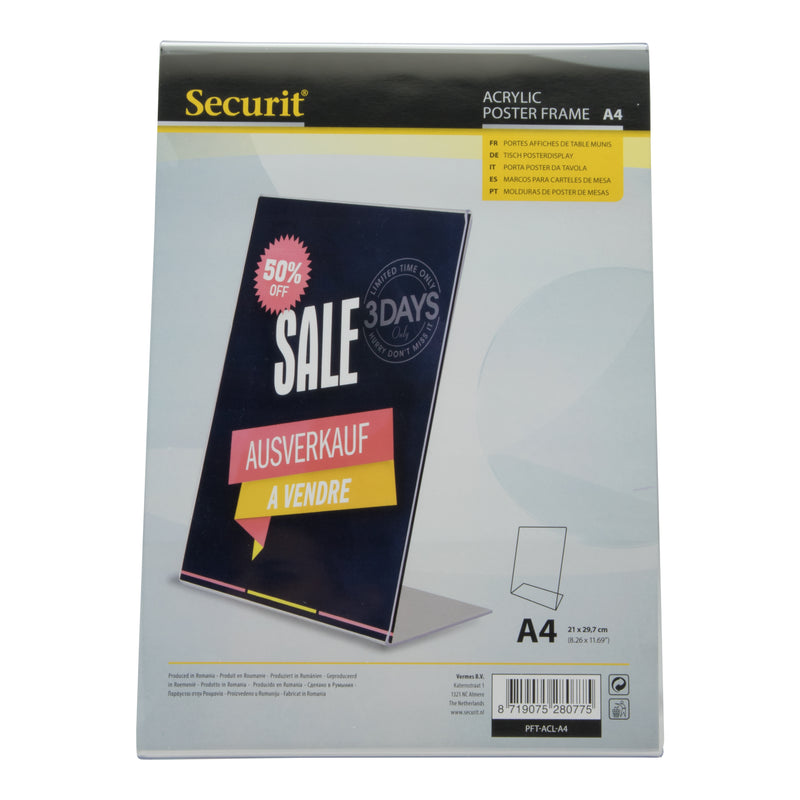 Load image into Gallery viewer, Securit Posterframes - Acrylic - Transparent 30x21x8,2cm - Pack of 6

