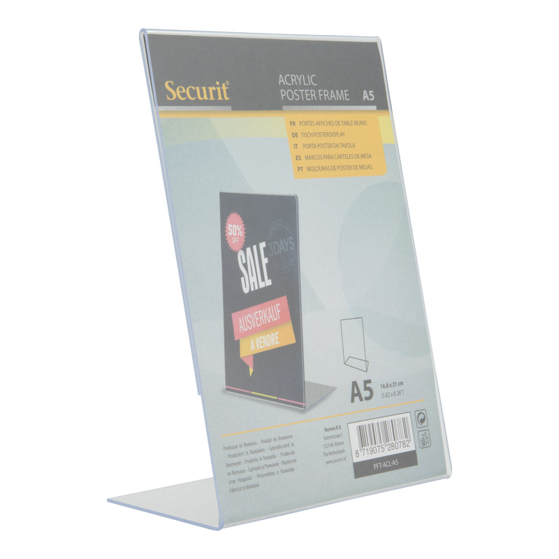 Load image into Gallery viewer, Securit Posterframes - Acrylic - Transparent 21,2x15x7,7cm - Pack of 6
