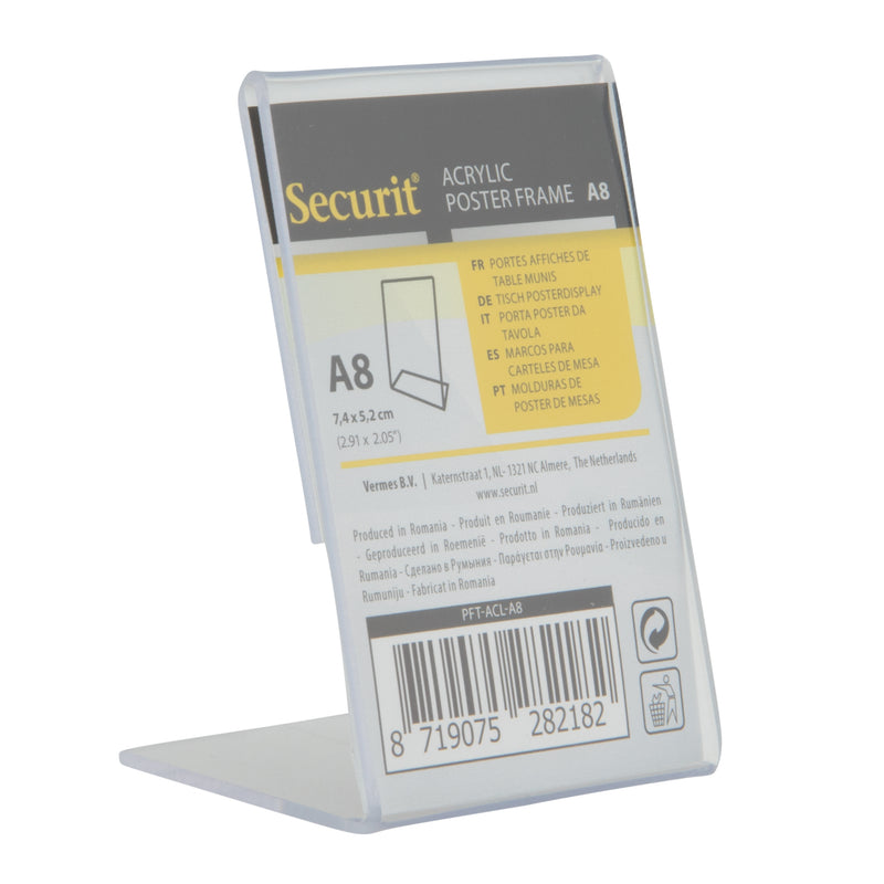 Load image into Gallery viewer, Securit Posterframes - Acrylic - Transparent 8x4,1x4,1cm - Pack of 12
