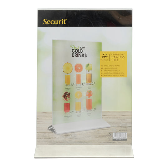 Securit Posterframes - Table - Transparent 33,2x20,7x7,5cm - Pack of 6