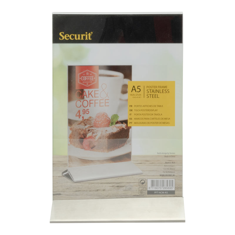 Load image into Gallery viewer, Securit Posterframes - Table - Transparent 24,3x15x7,4cm - Pack of 6
