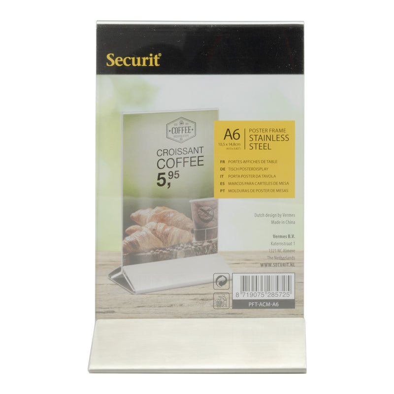 Load image into Gallery viewer, Securit Posterframes - Table - Transparent 16,5x10,5x7,4cm - Pack of 6
