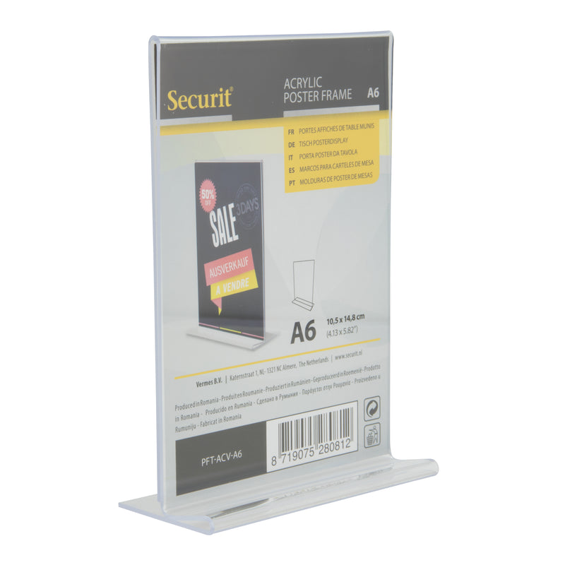 Load image into Gallery viewer, Securit Posterframes - Acrylic - Transparent 15,5x10,5x4,2cm - Pack of 6
