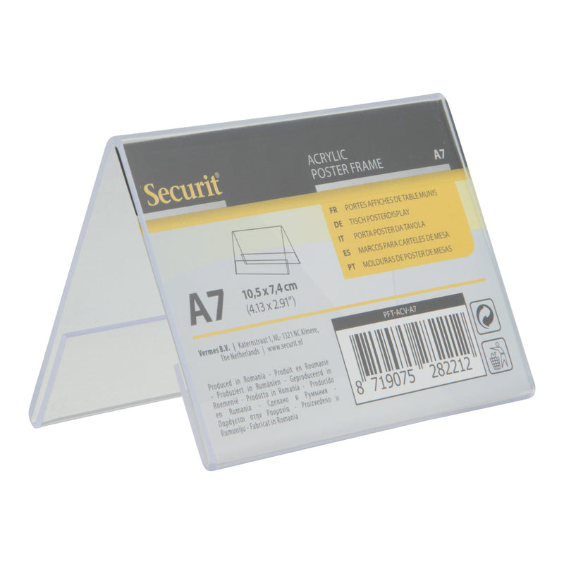Load image into Gallery viewer, Securit Posterframes - Acrylic - Transparent 7,5x10,5x6,5cm - Pack of 12
