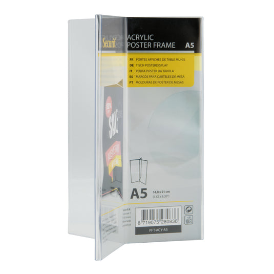 Securit Posterframes - Acrylic - Transparent 21x13,5x13,5cm - Pack of 6